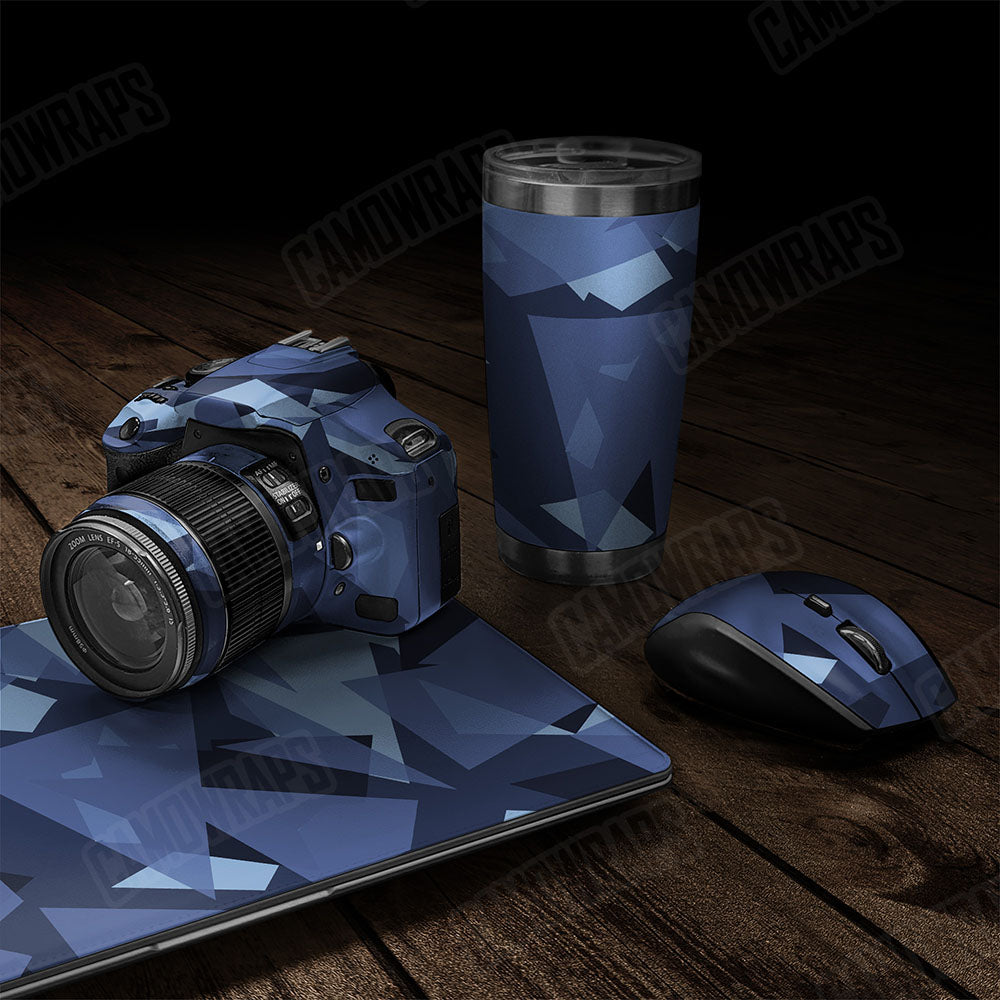 Shattered Blue Urban Night Gear Skin Vinyl Wrap