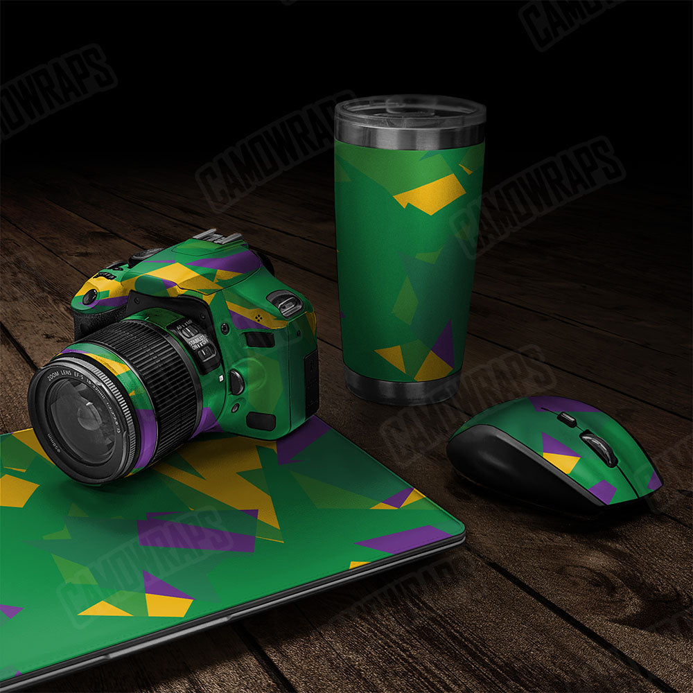 Shattered Mardi Gras Gear Skin Vinyl Wrap