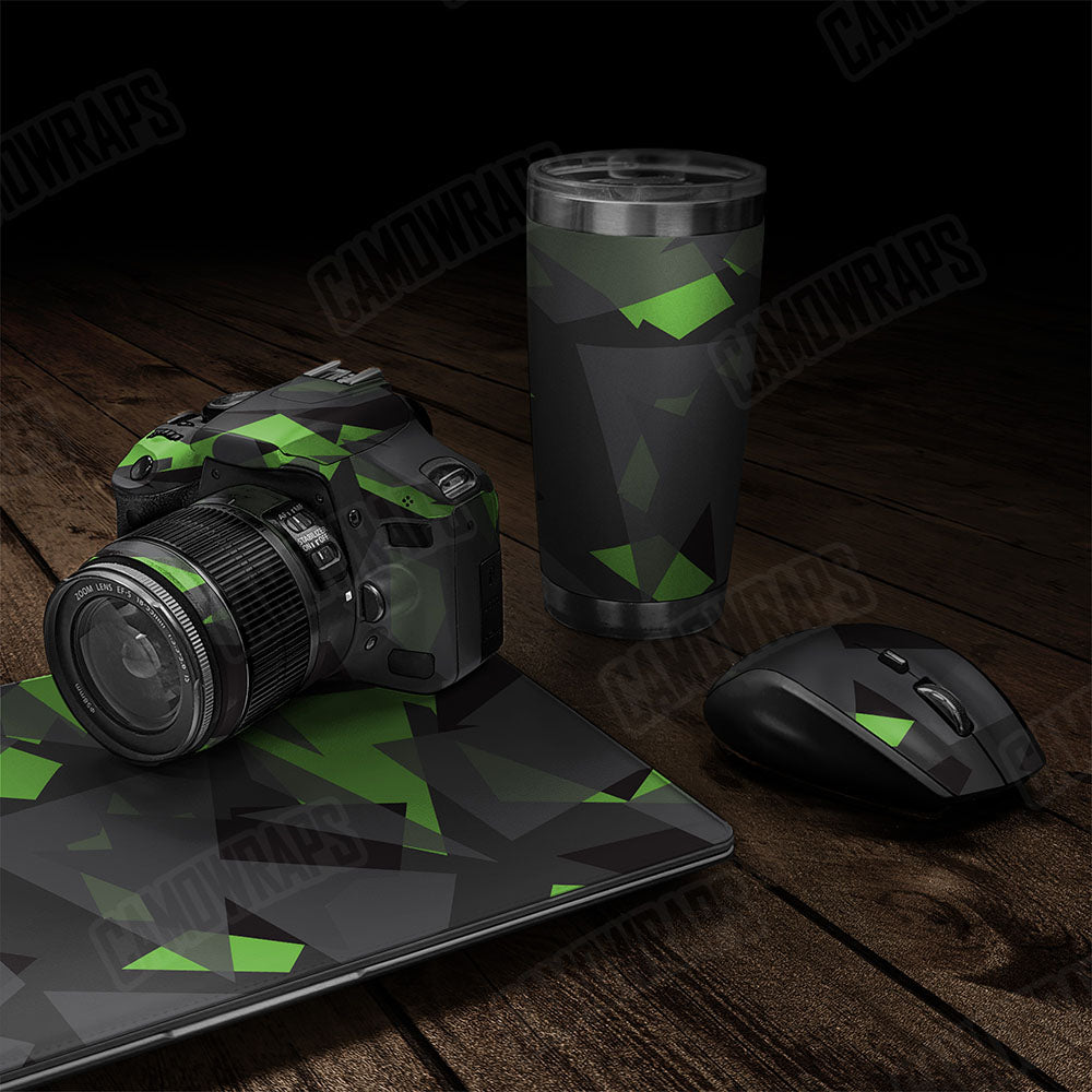 Shattered Metro Green Gear Skin Vinyl Wrap
