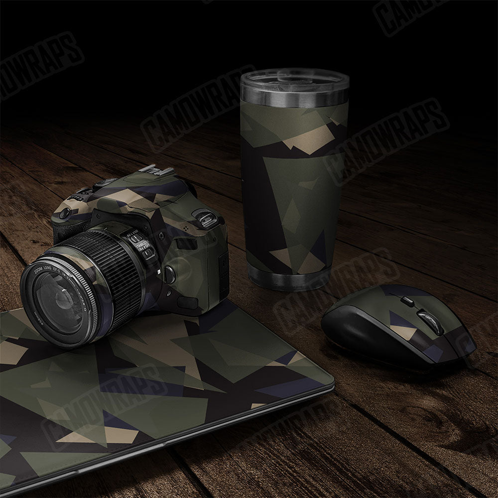 Shattered Militant Blue Gear Skin Vinyl Wrap