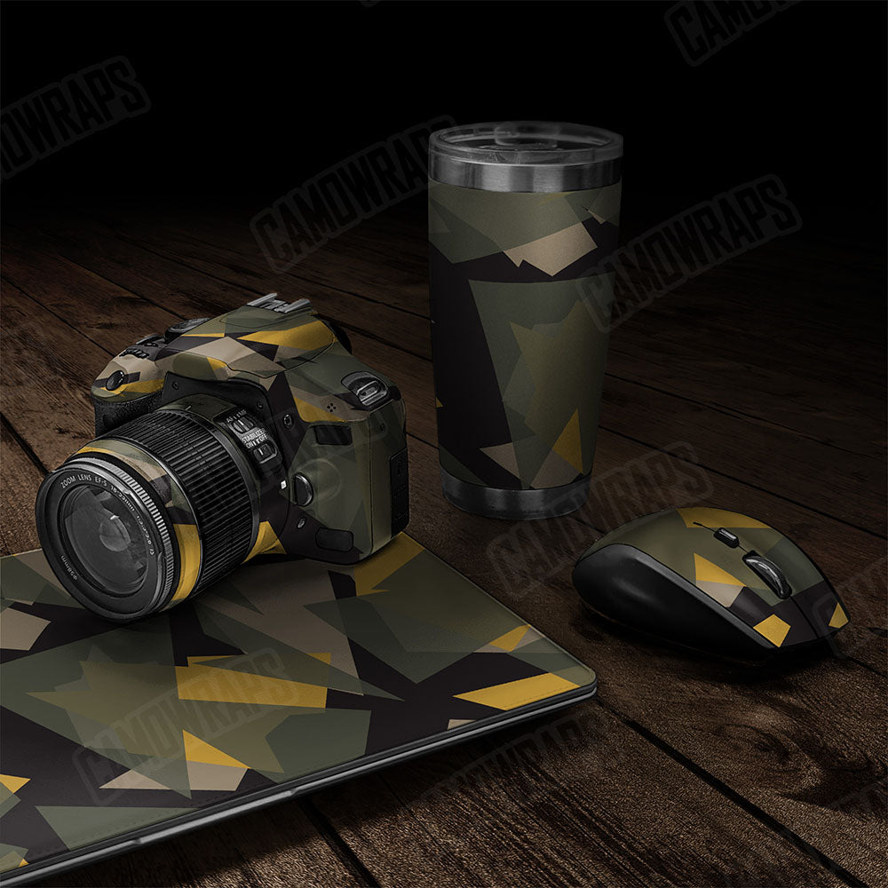 Shattered Militant Yellow Gear Skin Vinyl Wrap