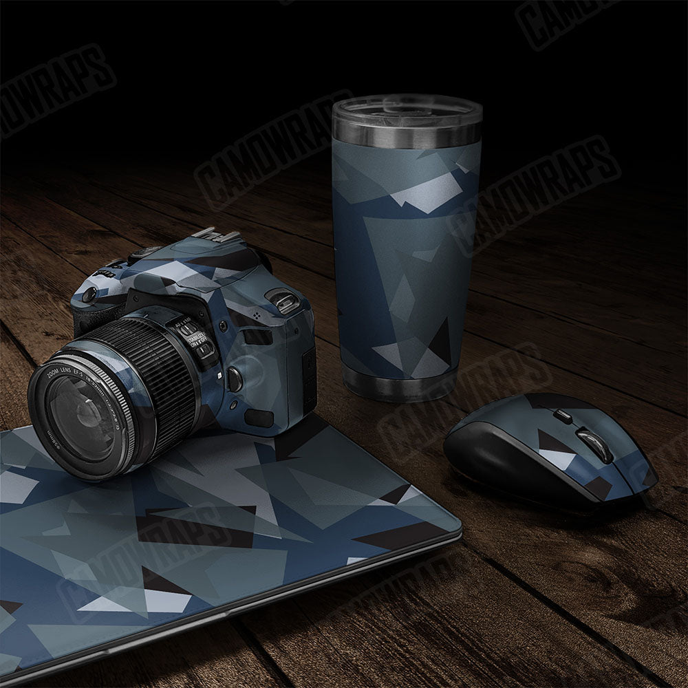 Shattered Navy Gear Skin Vinyl Wrap
