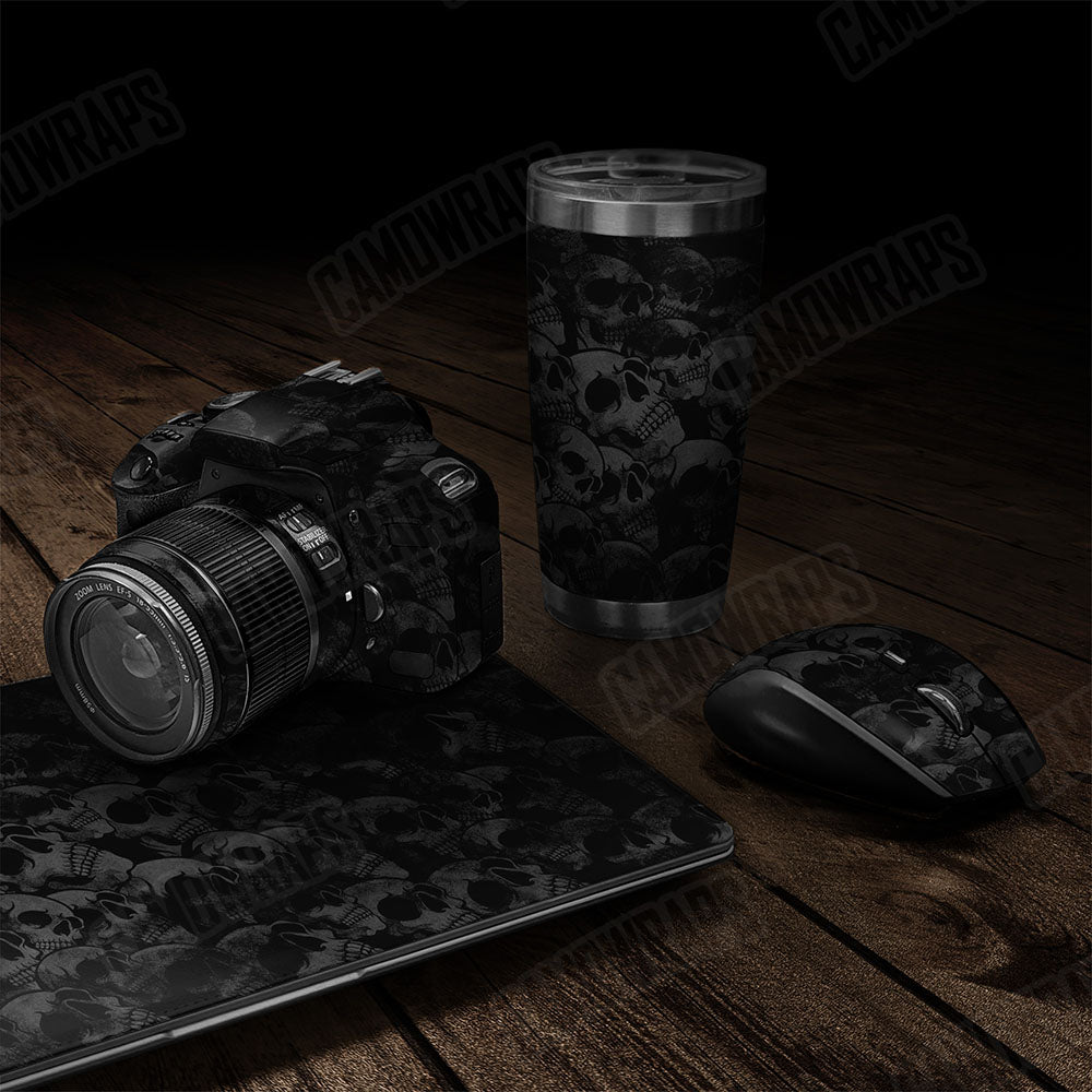 Skull Grayscale Gear Skin Vinyl Wrap