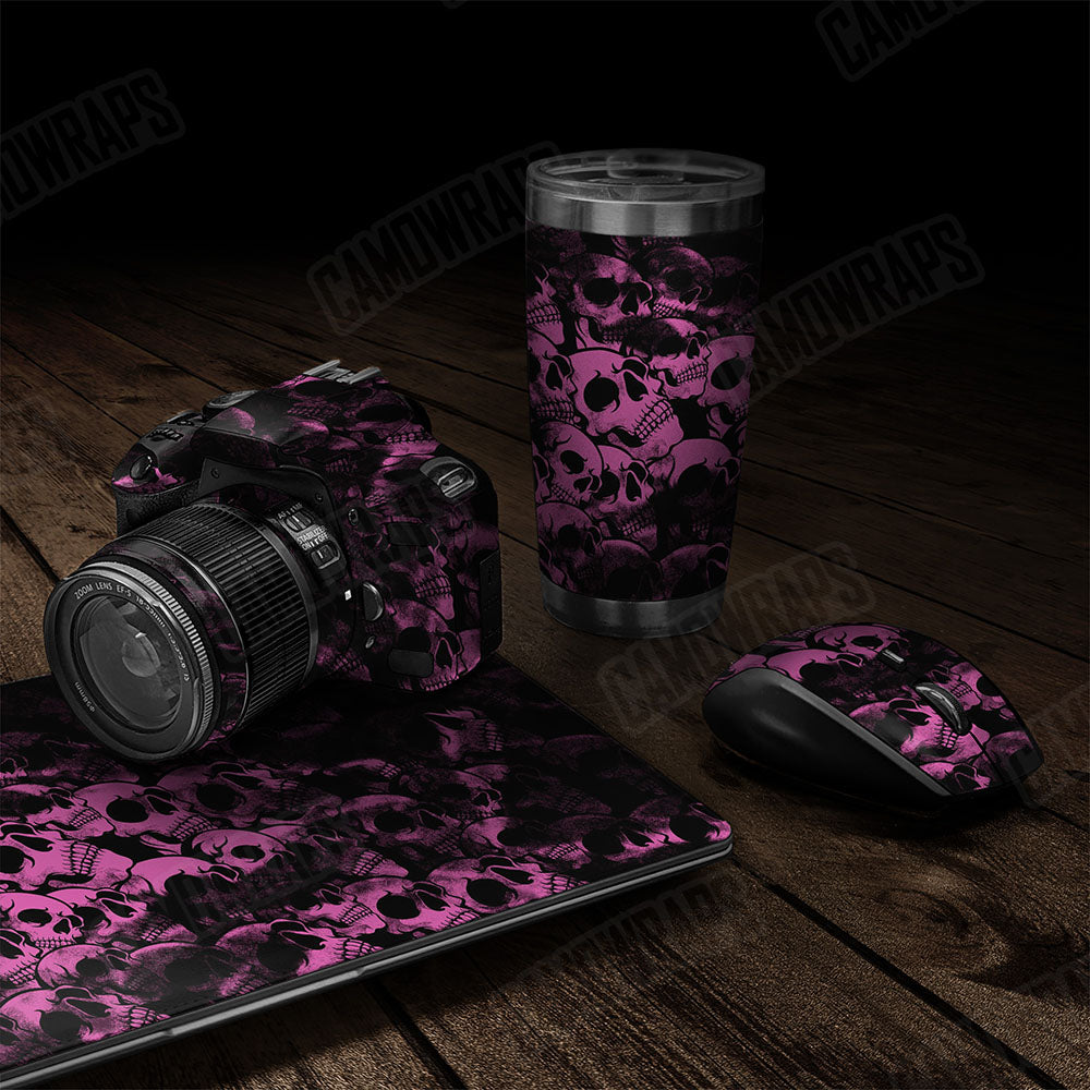 Skull Pink Gear Skin Vinyl Wrap