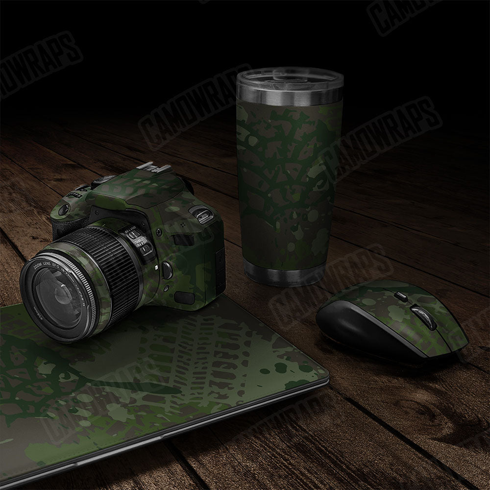 Tire Splatter Army Dark Green Gear Skin Vinyl Wrap