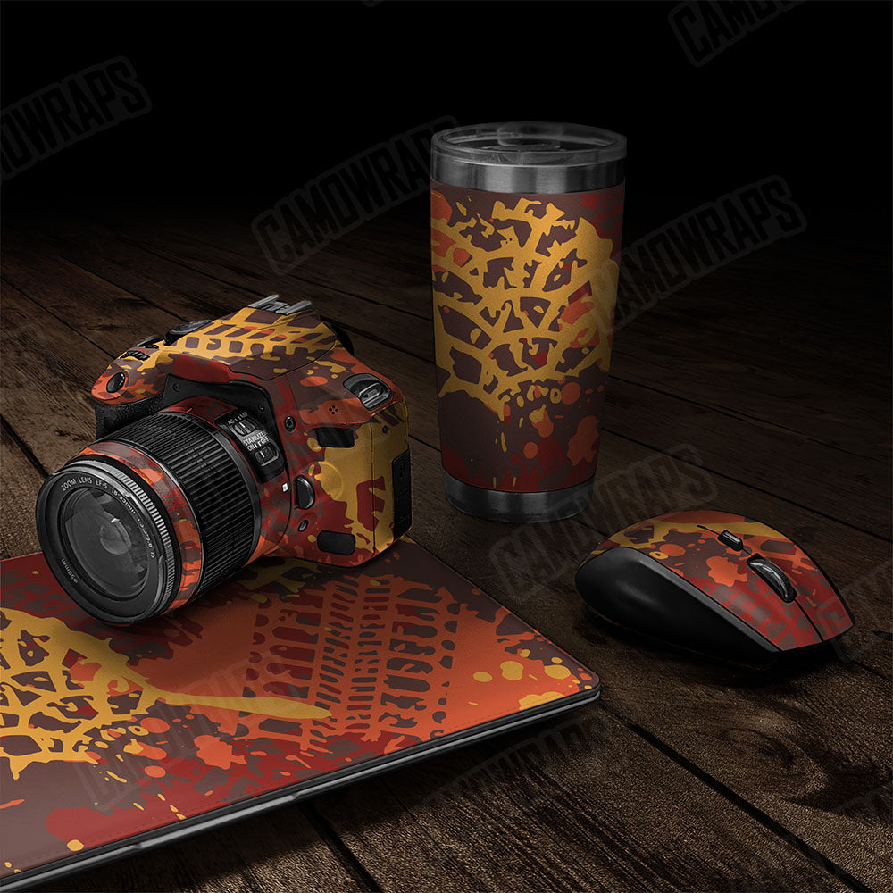 Tire Splatter Autumn Gear Skin Vinyl Wrap