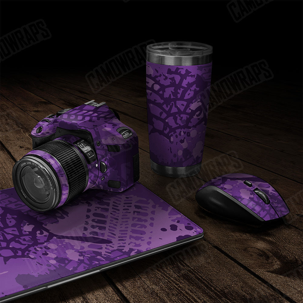 Tire Splatter Elite Purple Gear Skin Vinyl Wrap
