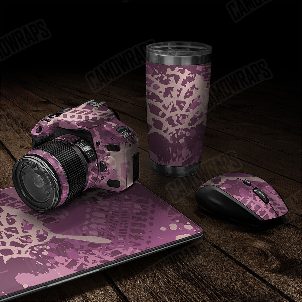 Tire Splatter Floral Gear Skin Vinyl Wrap