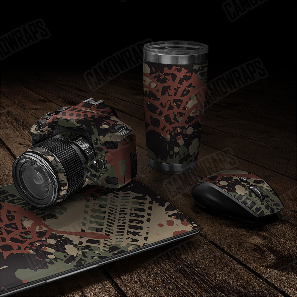 Tire Splatter Militant Copper Gear Skin Vinyl Wrap