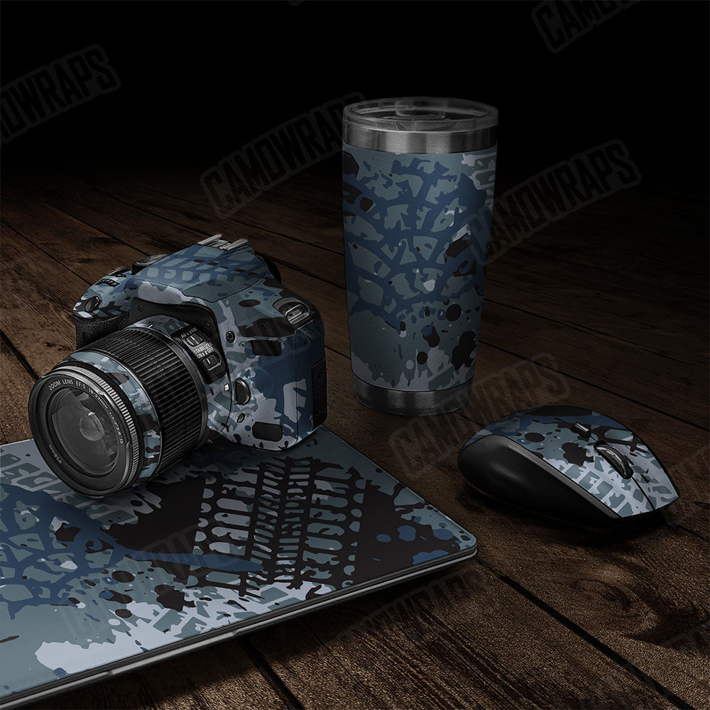 Tire Splatter Navy Gear Skin Vinyl Wrap