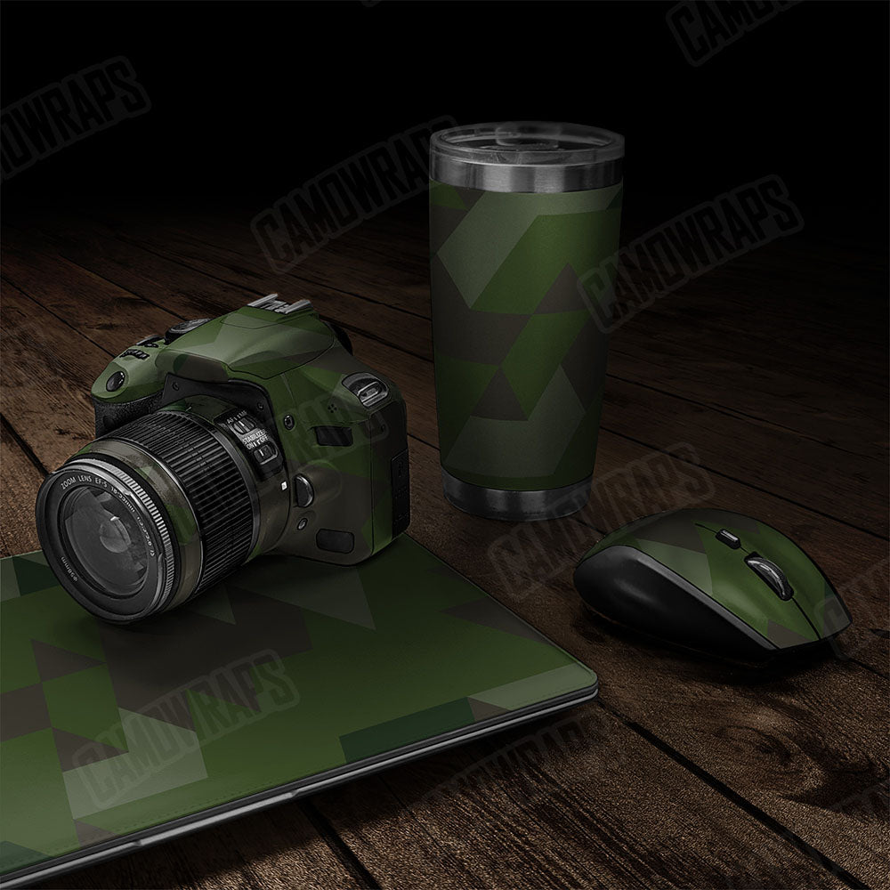 Triangle Army Dark Green Gear Skin Vinyl Wrap
