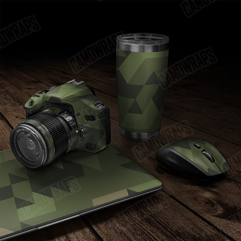 Triangle Army Green Gear Skin Vinyl Wrap