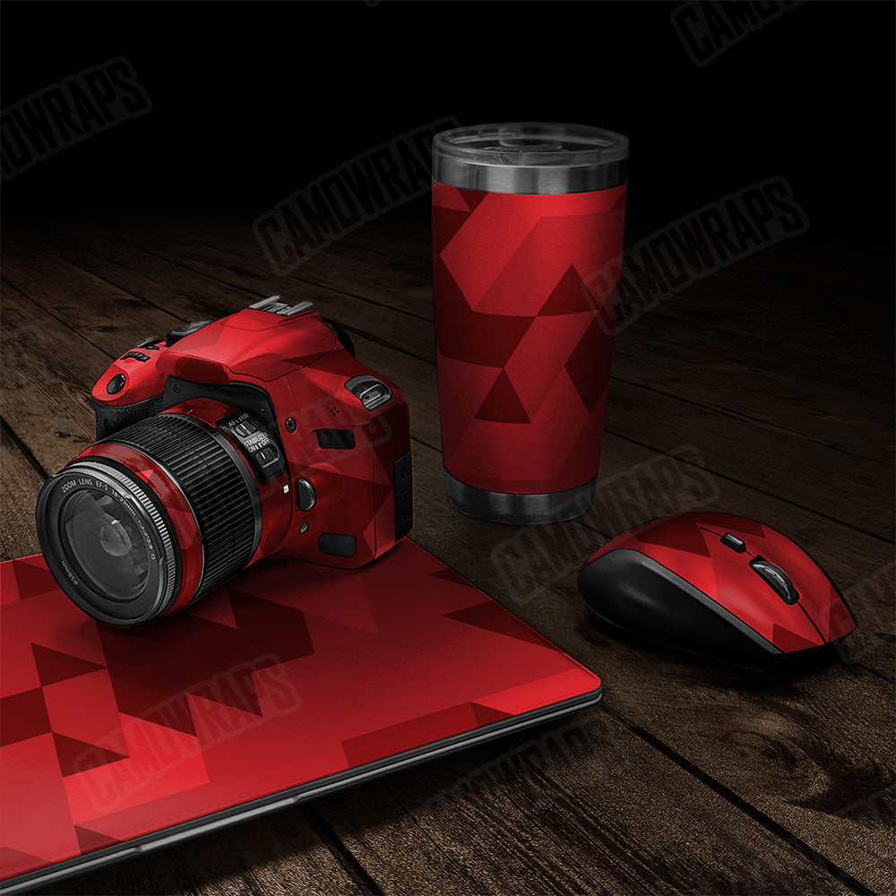 Triangle Elite Red Gear Skin Vinyl Wrap