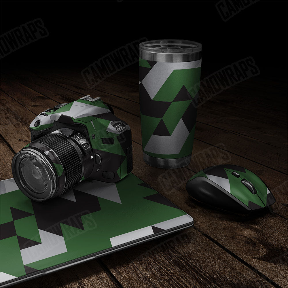 Triangle Green Tiger Gear Skin Vinyl Wrap