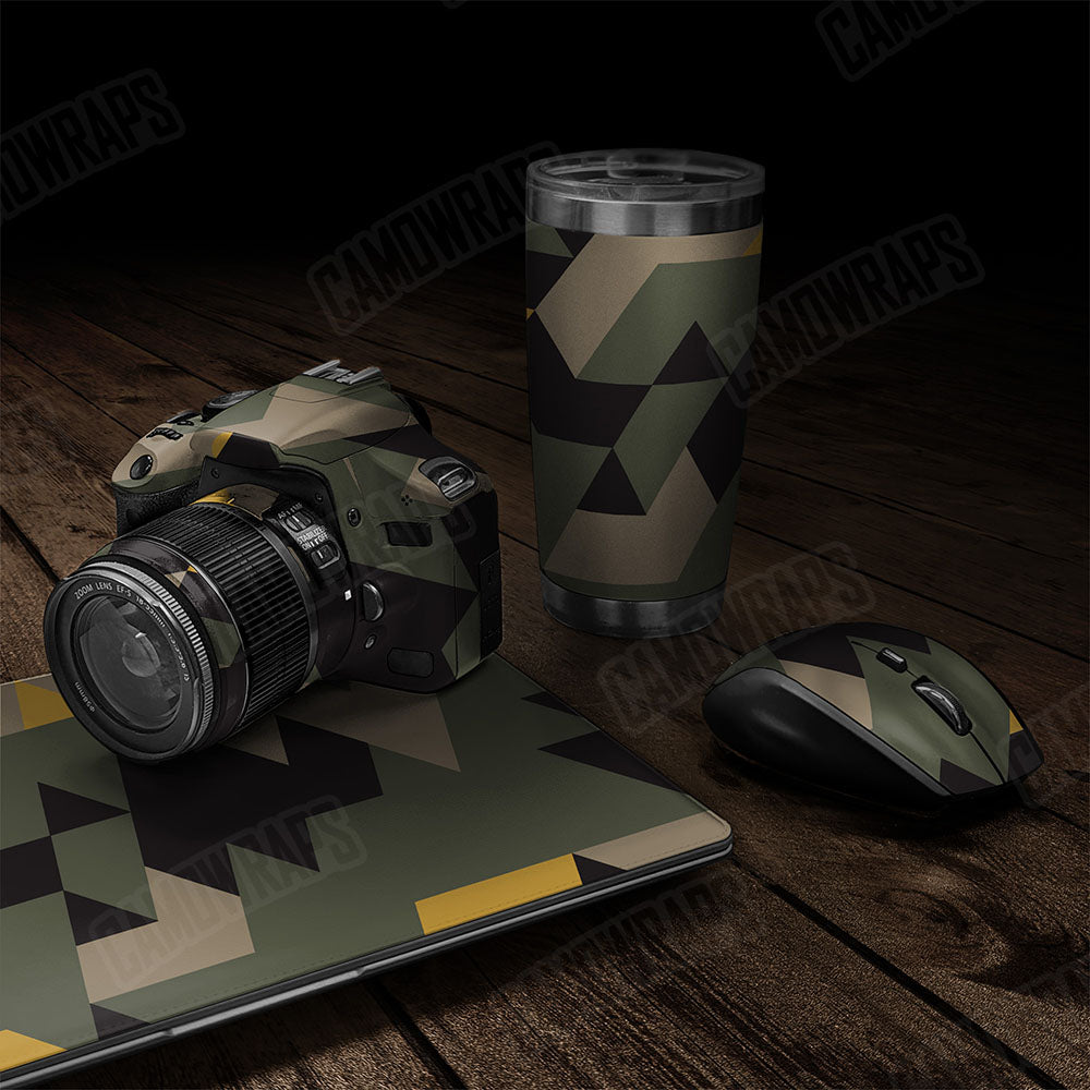 Triangle Militant Yellow Gear Skin Vinyl Wrap