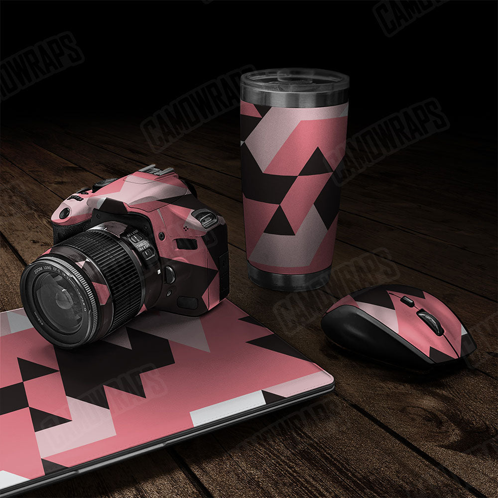 Triangle Pink Gear Skin Vinyl Wrap