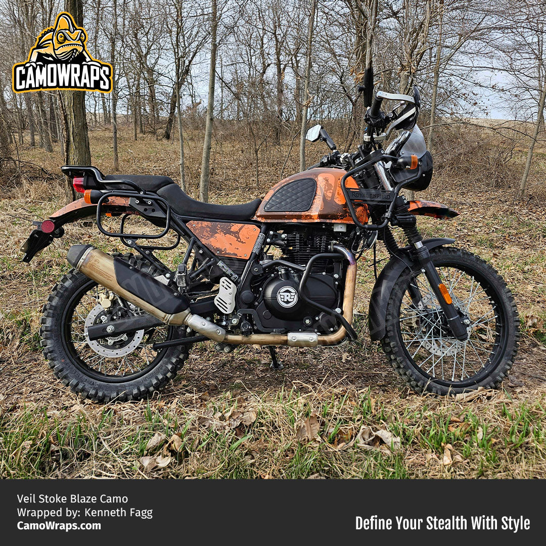 veil camo motorcycle wrap