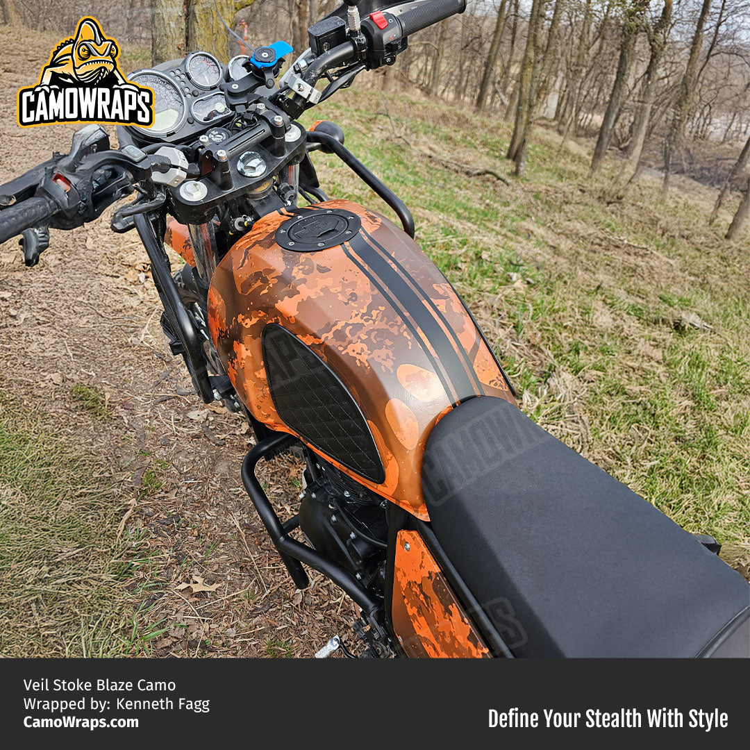 veil camo motorcycle wrap