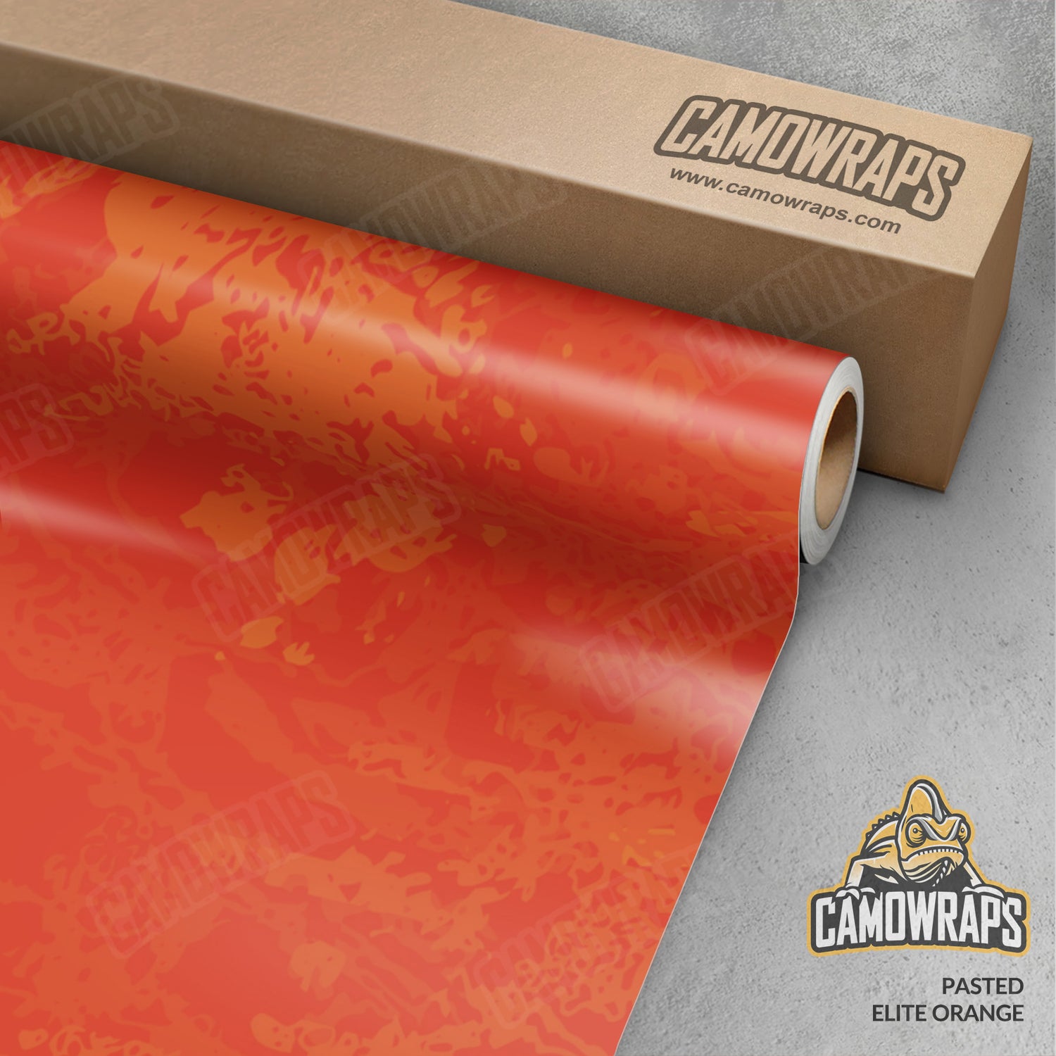 Pasted Elite Orange Camo Vinyl Wrap