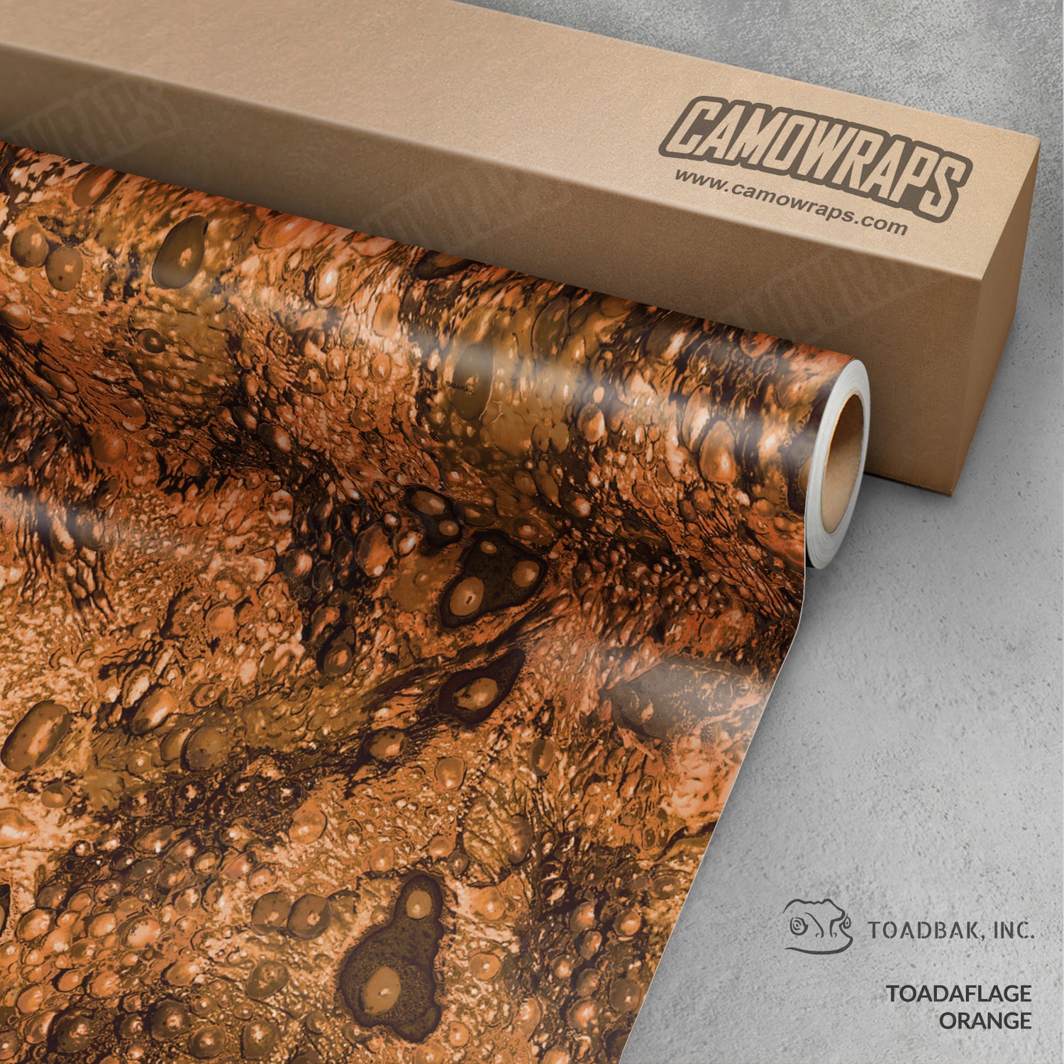Toadaflage Orange Camo Vinyl Wrap