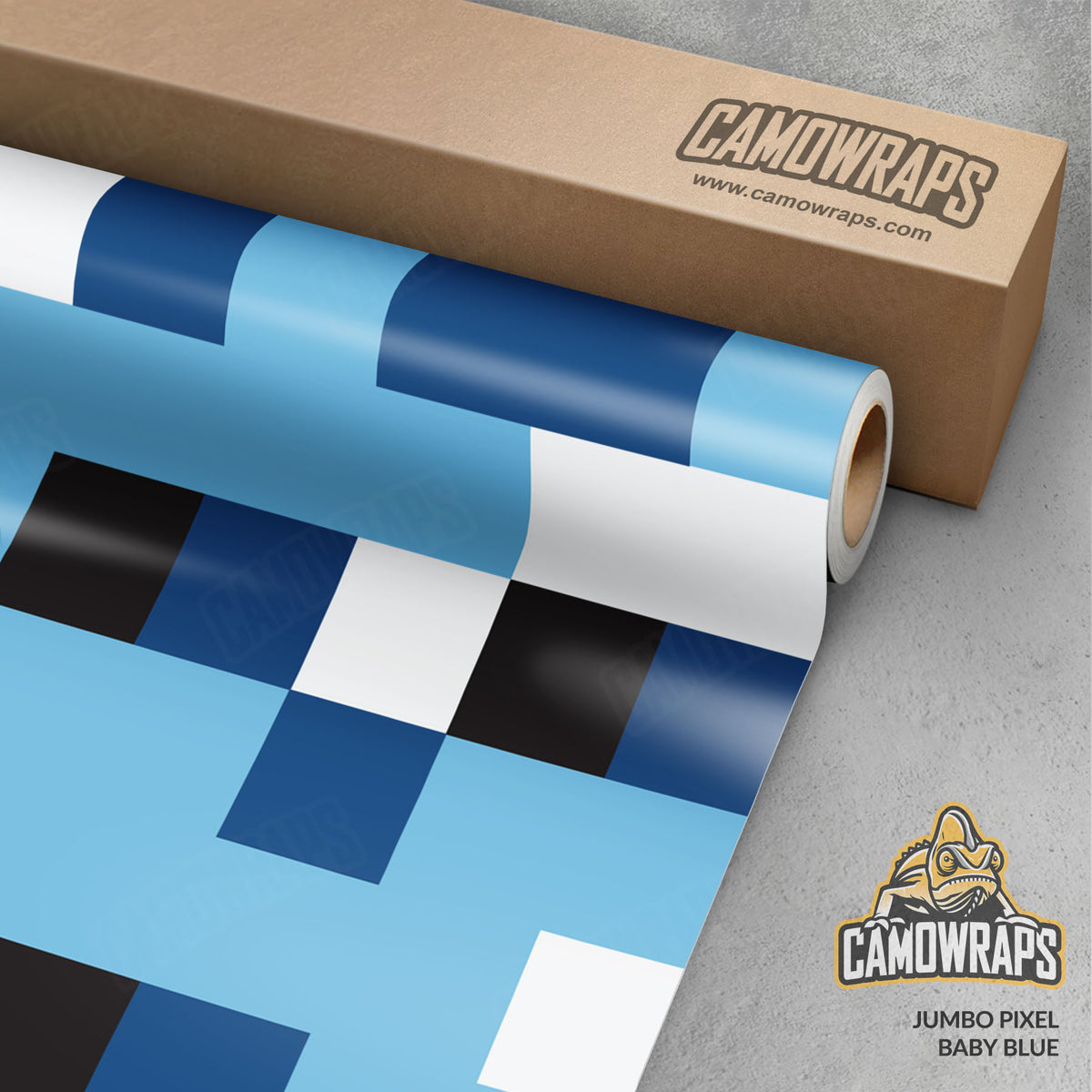 Pixel Baby Blue Gun Skin Vinyl Wrap