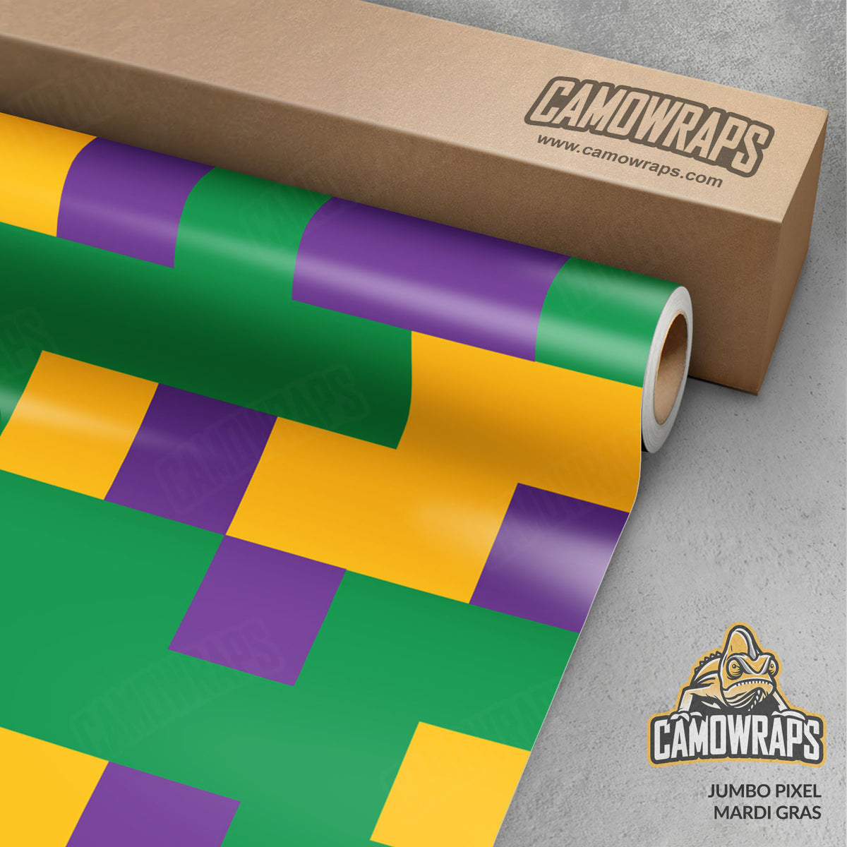 Pixel Mardi Gras Gun Skin Vinyl Wrap