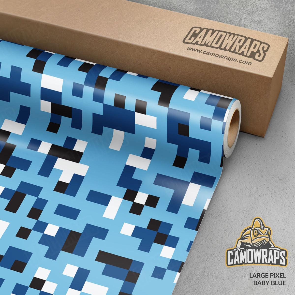 Pixel Baby Blue Gun Skin Vinyl Wrap