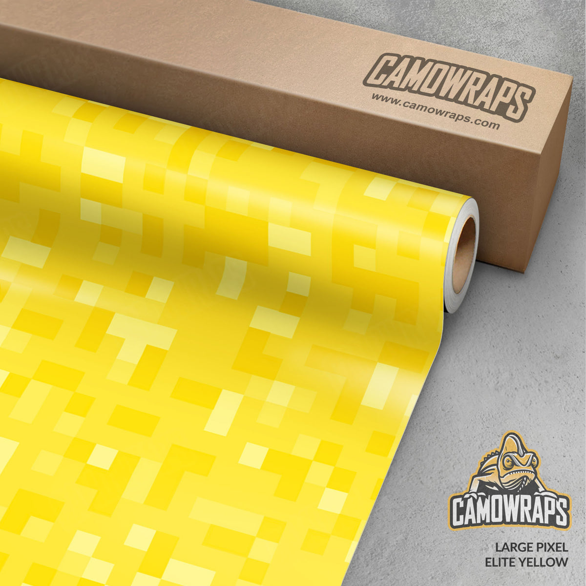 Pixel Elite Yellow Gun Skin Vinyl Wrap