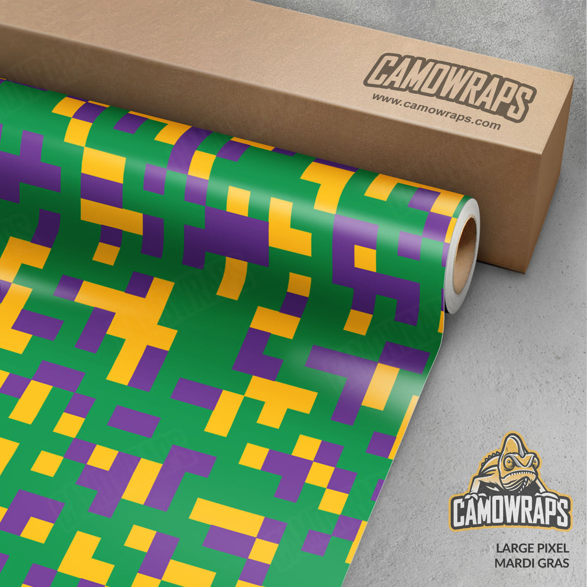 Pixel Mardi Gras Gun Skin Vinyl Wrap
