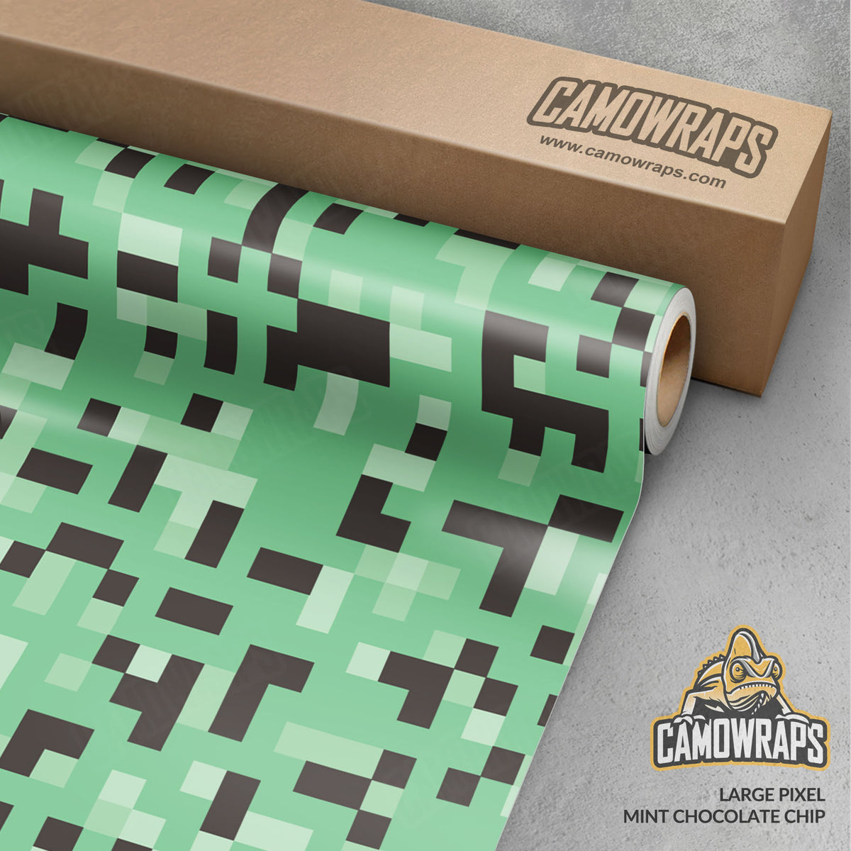 Pixel Mint Chocolate Chip Gun Skin Vinyl Wrap