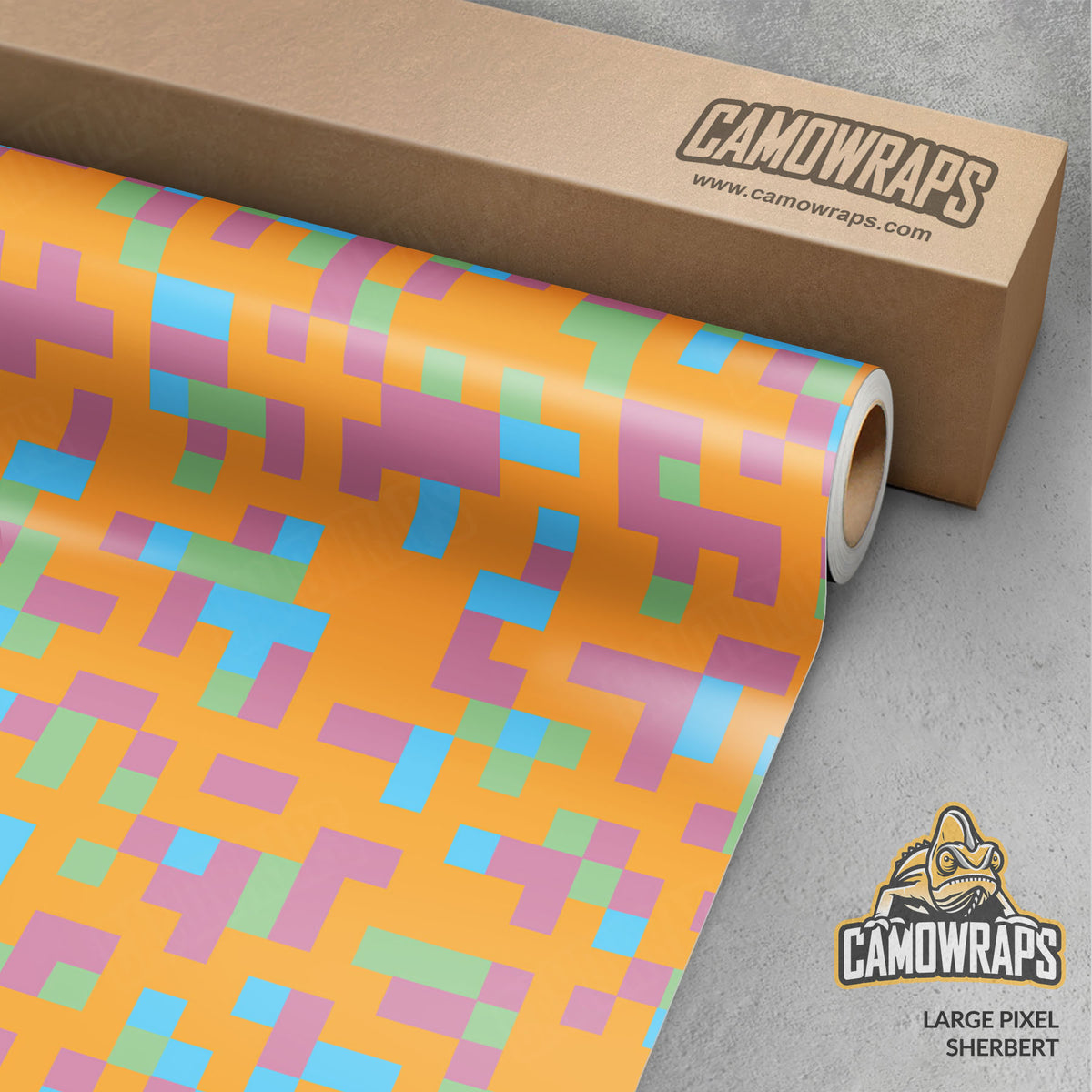 Pixel Sherbert Gun Skin Vinyl Wrap