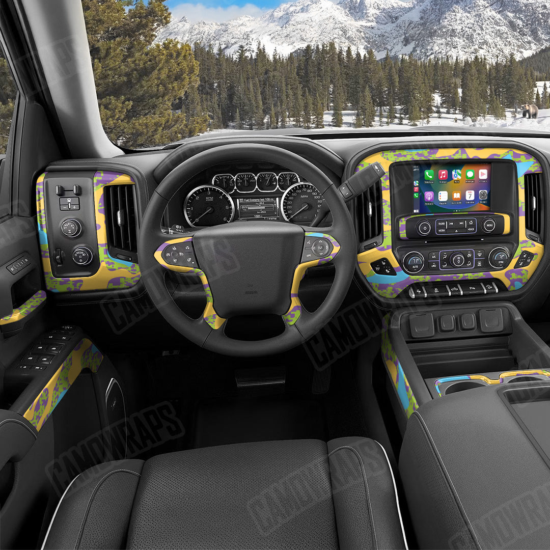 Compound Carnival Camo Car Interior Skin