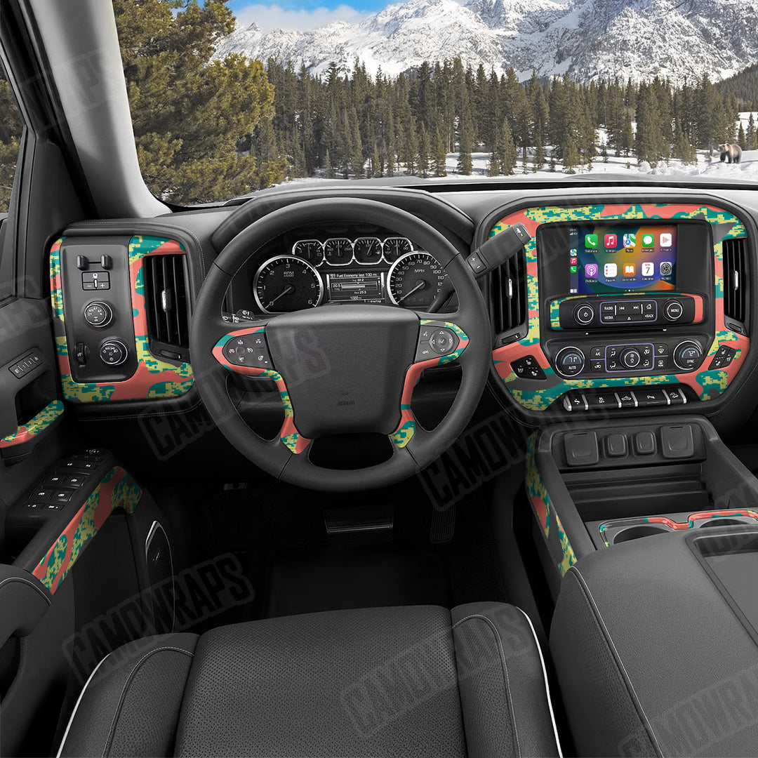 Compound Fiesta Camo Car Interior Skin