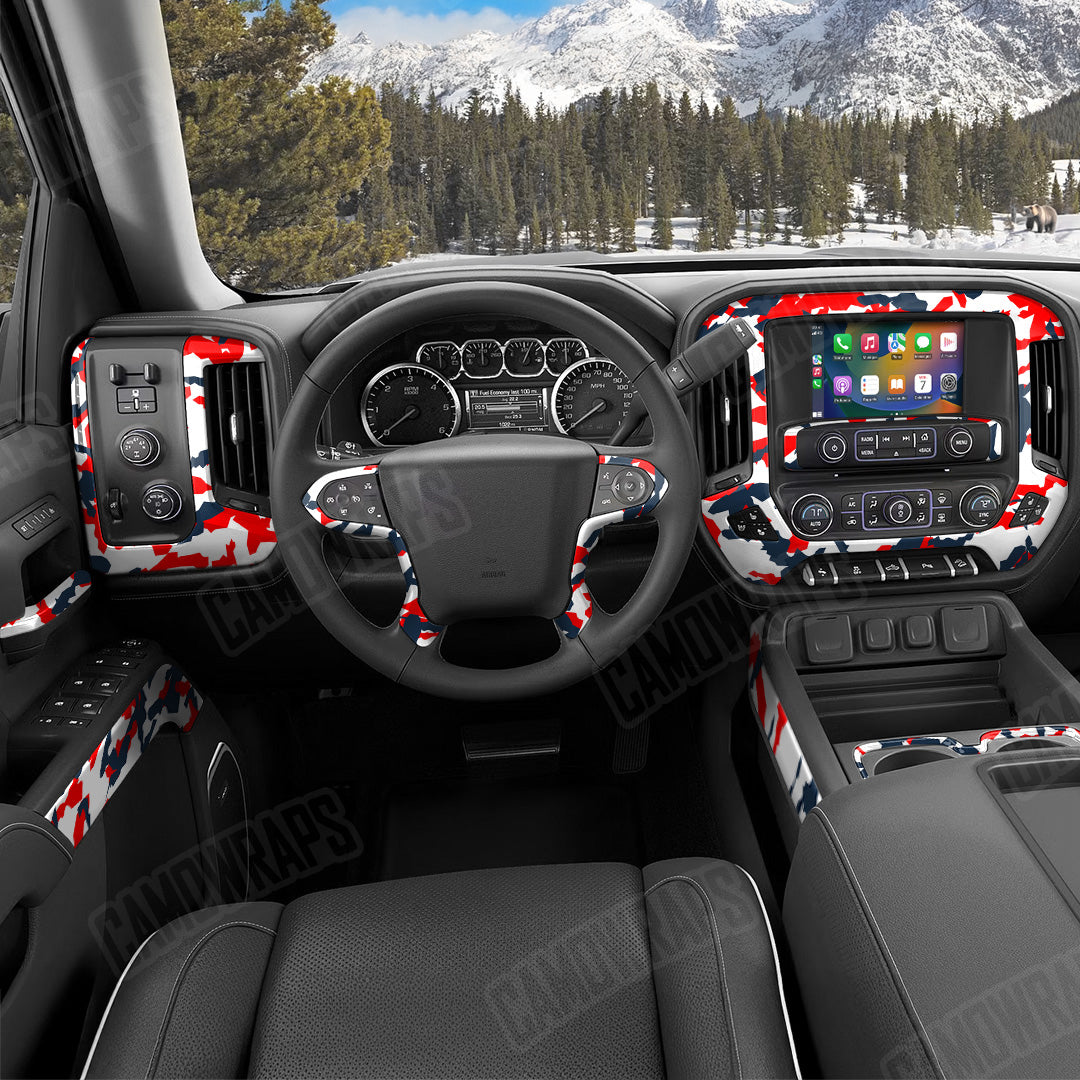 Erratic America Camo Car Interior Skin
