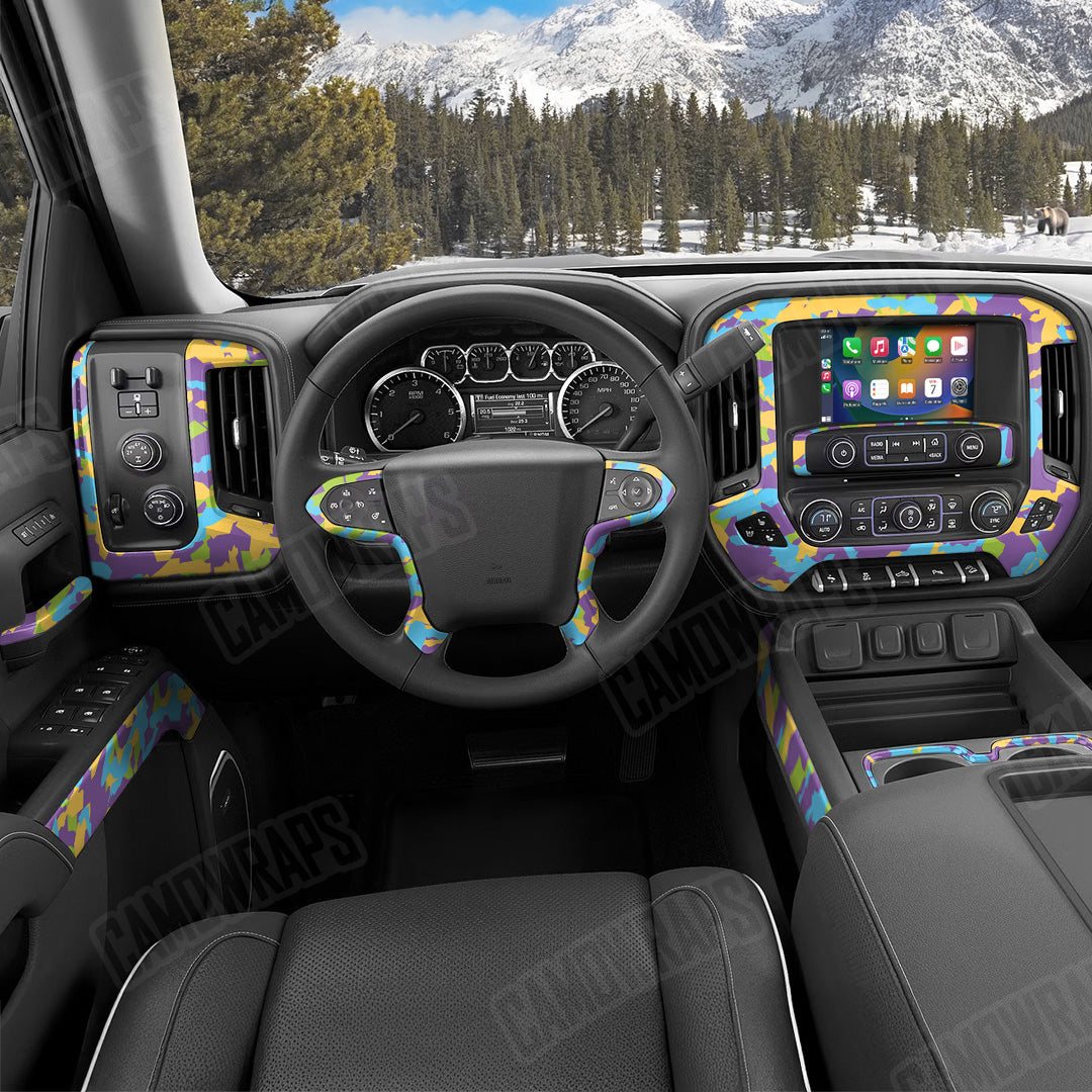 Erratic Carnival Camo Car Interior Skin