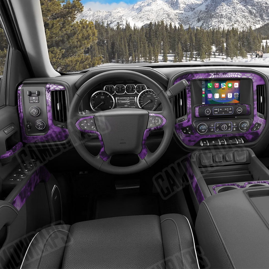 Kryptek Amethyst Camo Car Interior Skin
