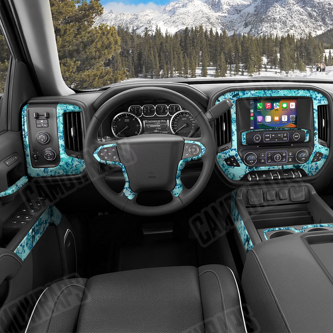 Kryptek Obskura Glacier Camo Car Interior Skin