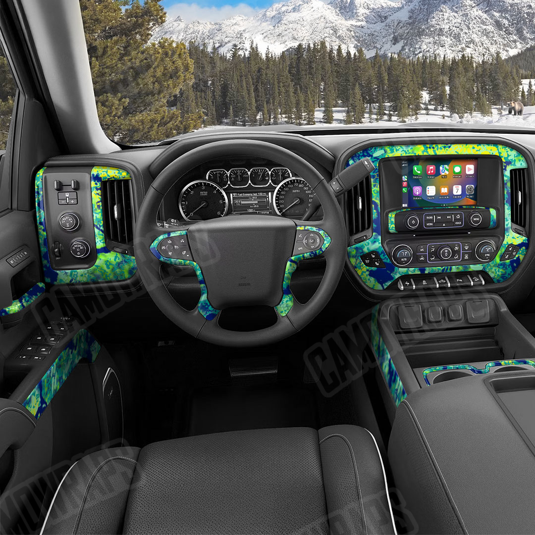 Kryptek Obskura MahiMahi Camo Car Interior Skin