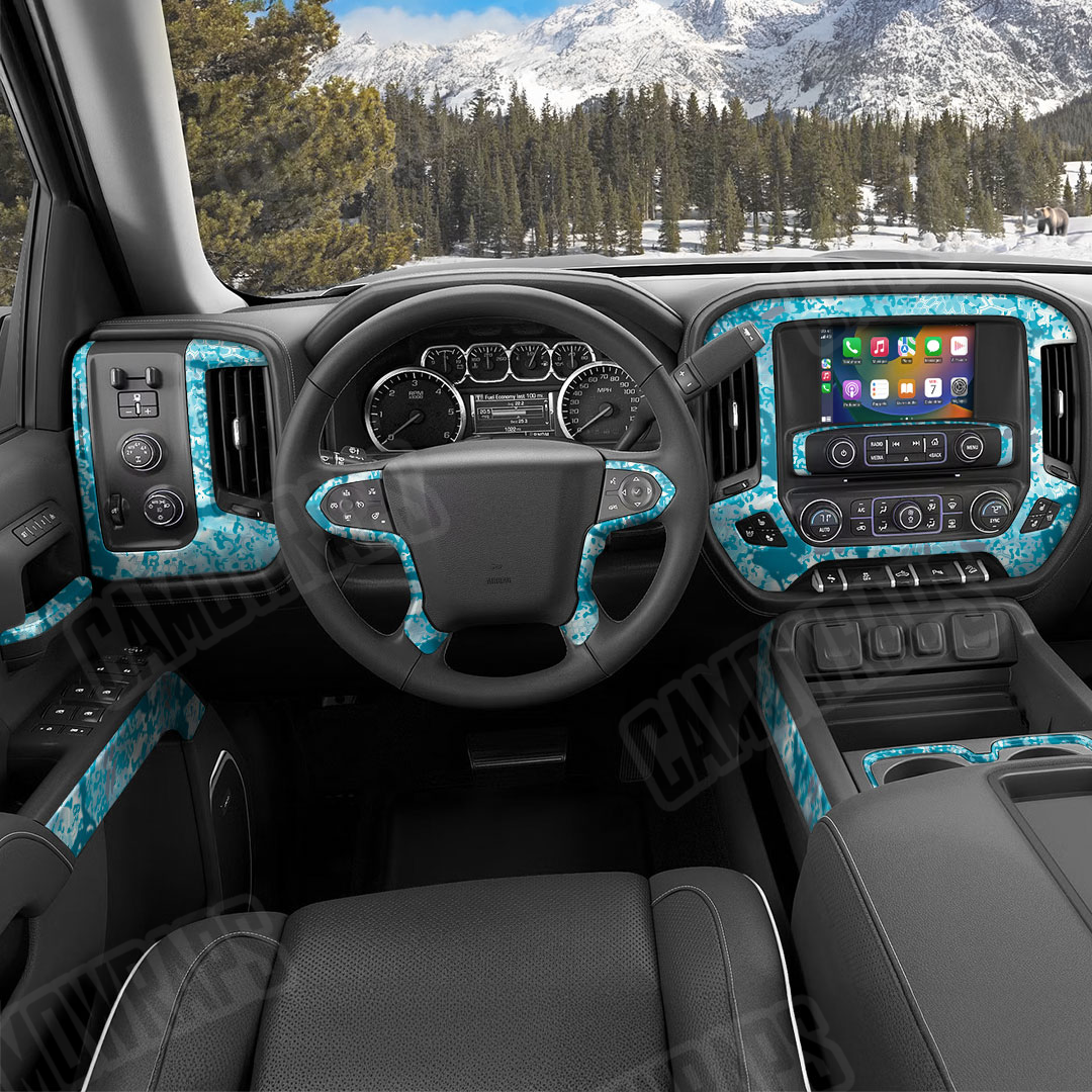 Kryptek Obskura Shallows Camo Car Interior Skin