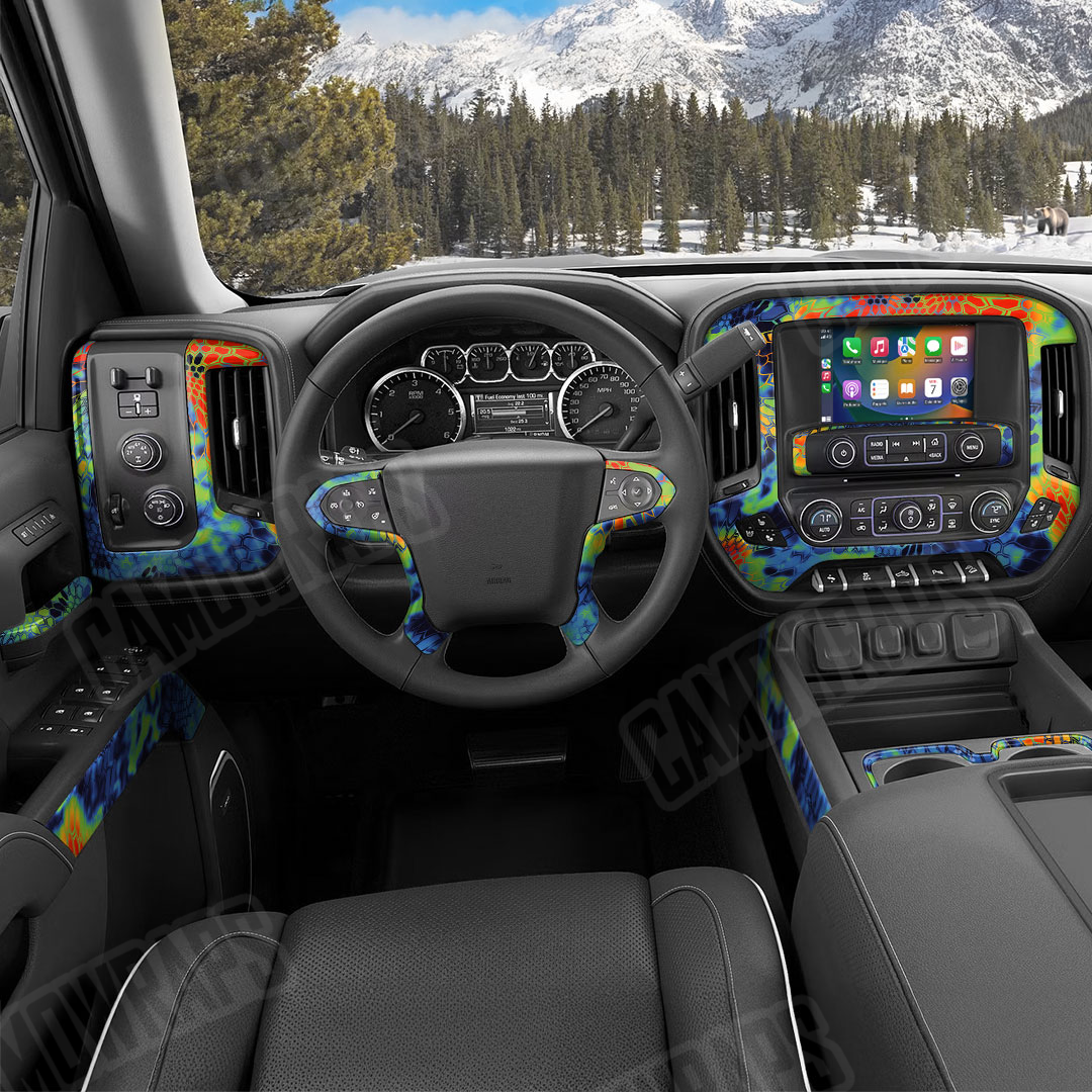 Kryptek Thermal Camo Car Interior Skin