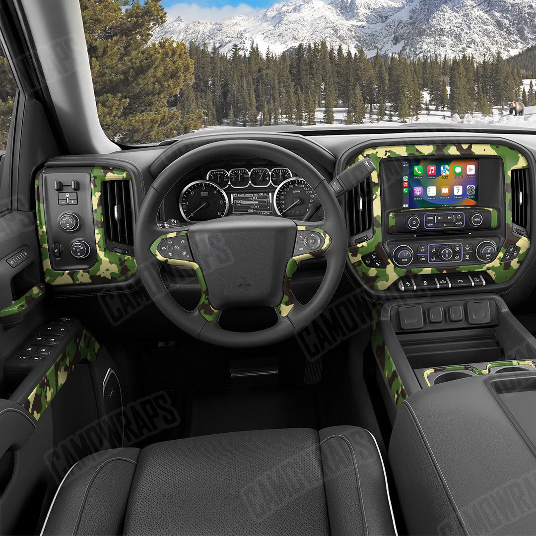 Cumulus Jungle Camo Car Interior Skin