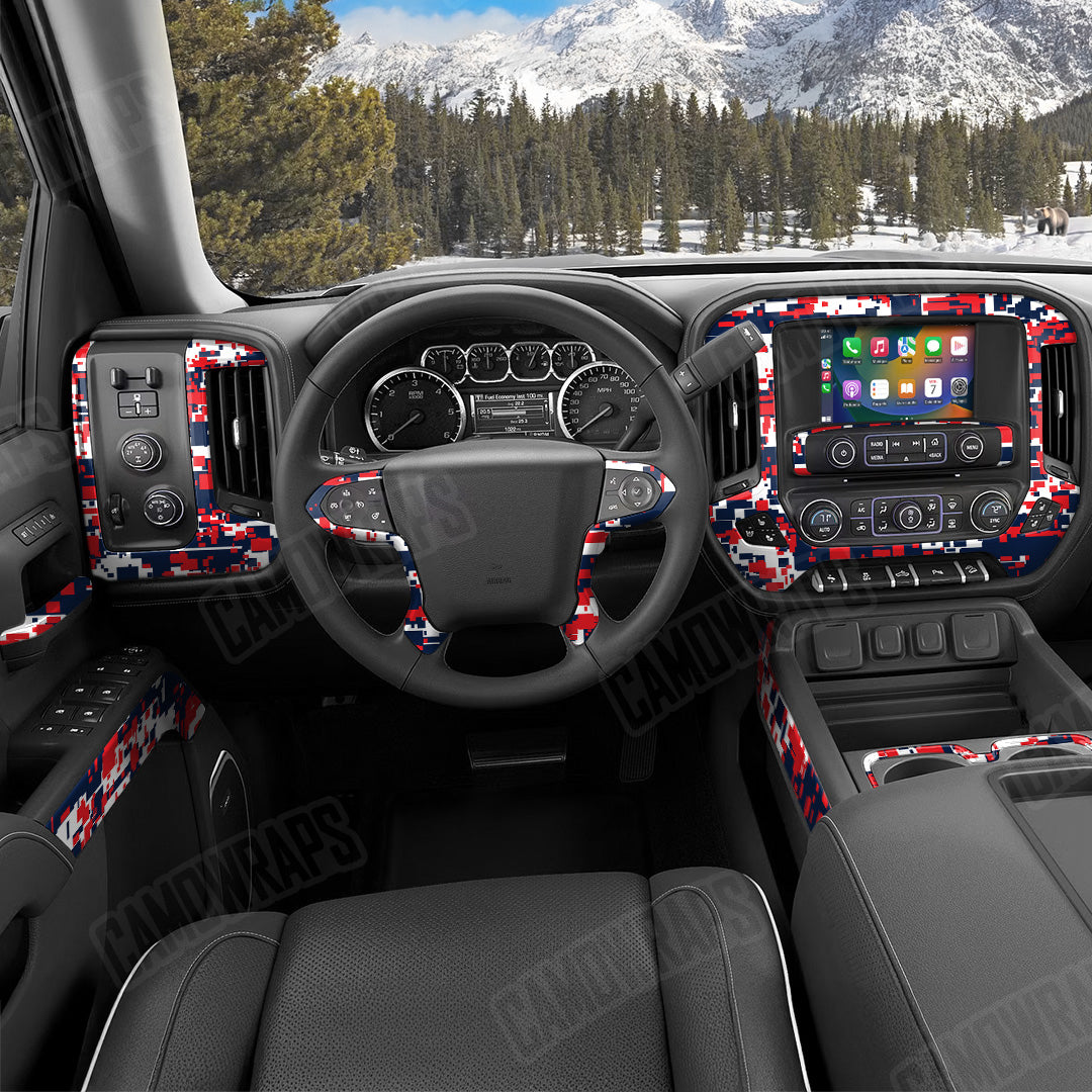 Digital America Camo Car Interior Skin