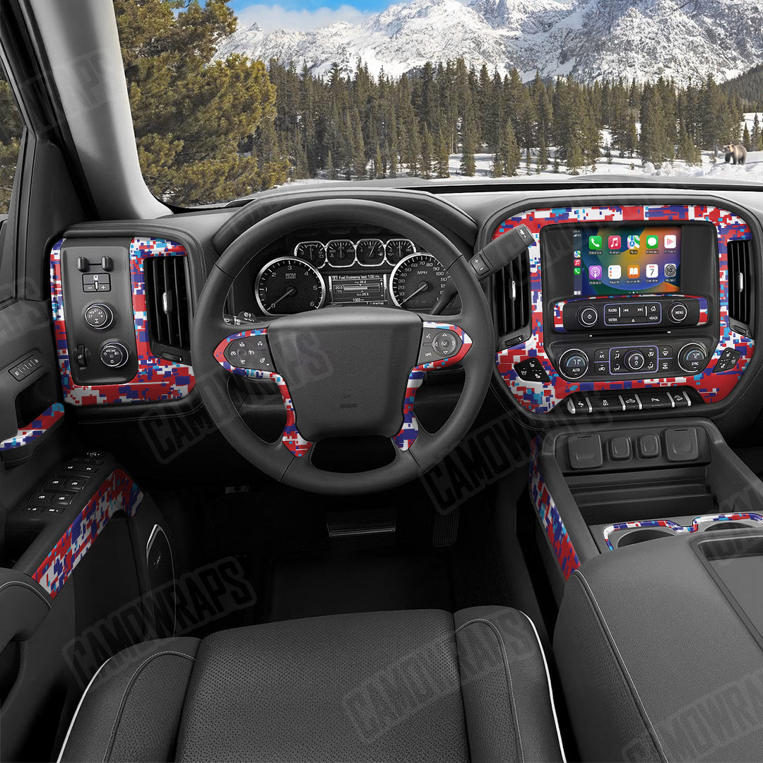 Digital M-Series Camo Car Interior Skin