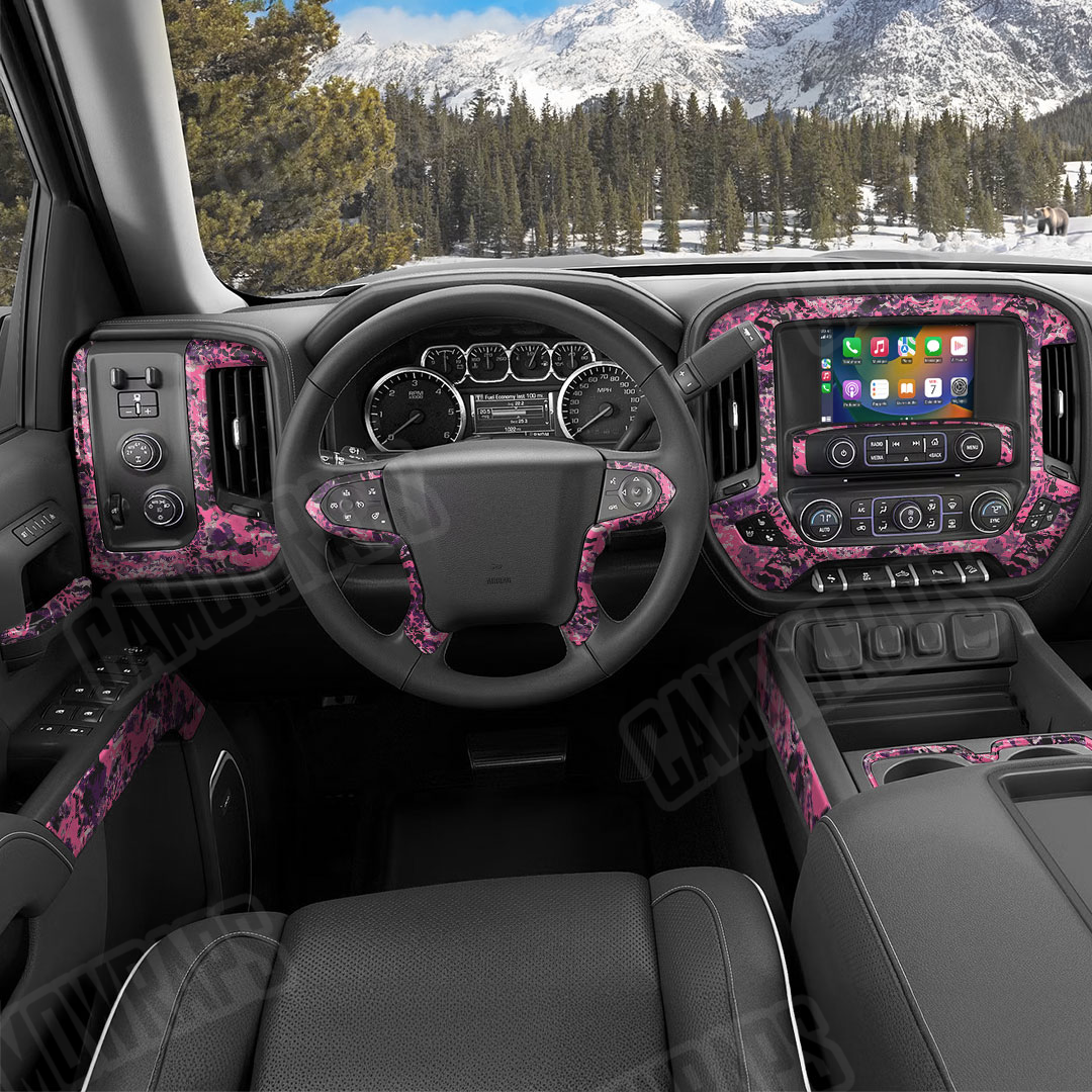 Muddy Girl Flat Camo Car Interior Skin