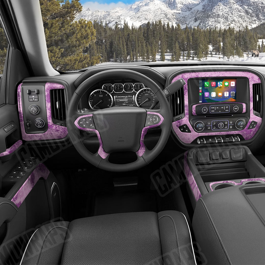 Realtree XTREME Passion Pink Camo Car Interior Skin