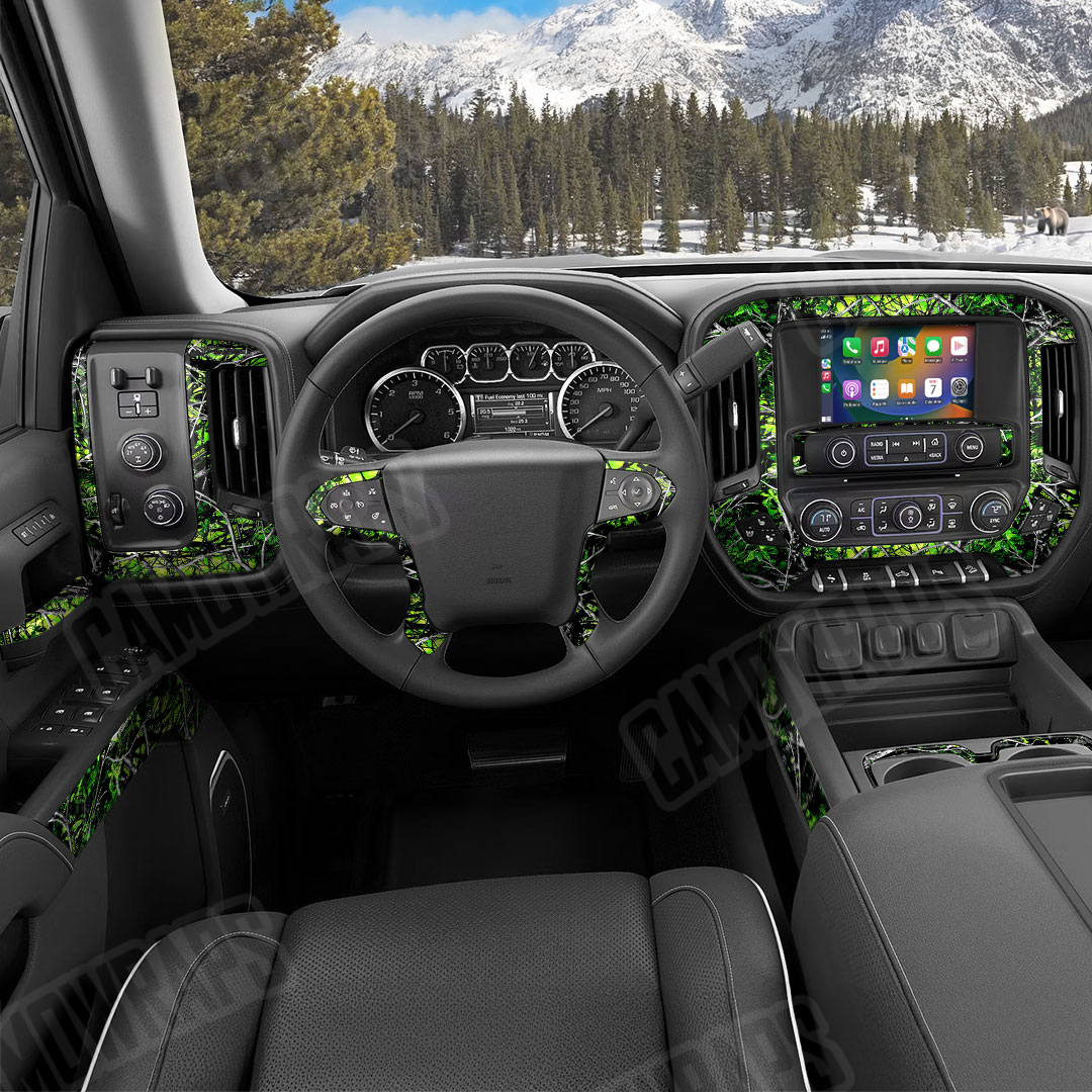 Sirphis Toxic Camo Car Interior Skin