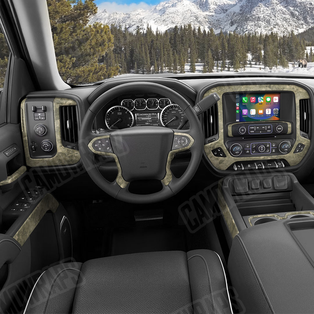 Substrate Sandstone Camo Car Interior Skin