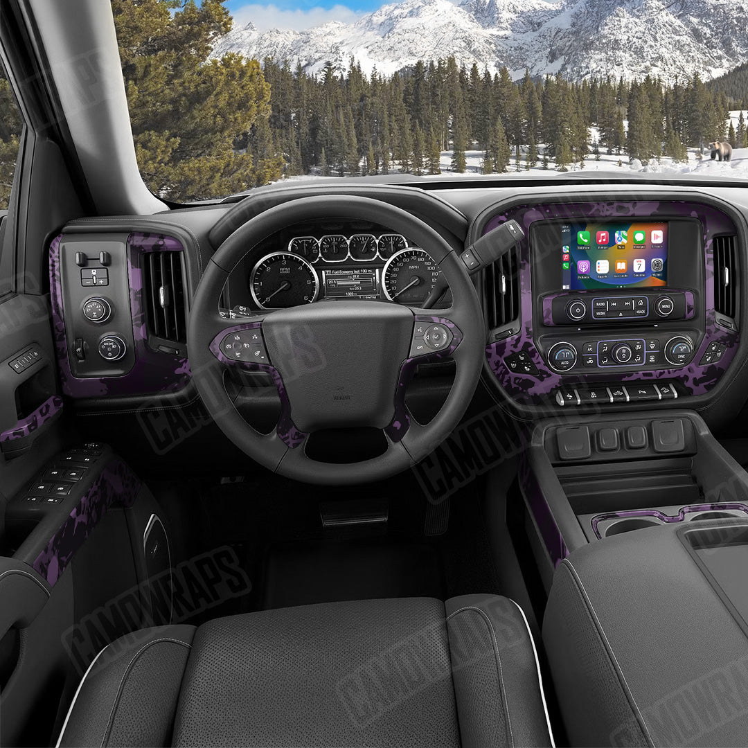 Tire Splatter Darkwing Camo Car Interior Skin