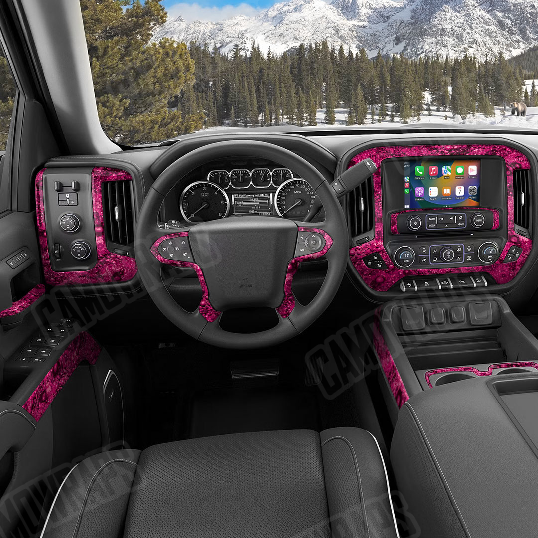 Toadaflage Magenta Camo Car Interior Skin