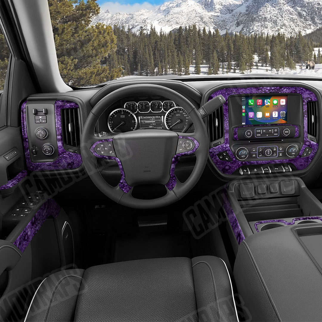 Toadaflage Purple Camo Car Interior Skin